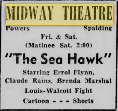 Midway Theatre - JAN 1948 AD (newer photo)